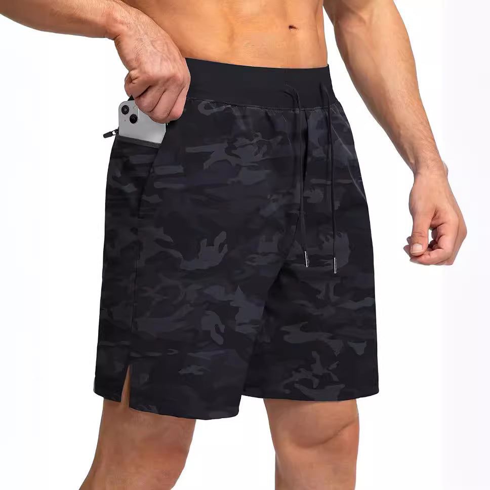 Men's summer quick-drying breathable five-point pants cross-border European and American new loose casual outdoor running training fitness pants