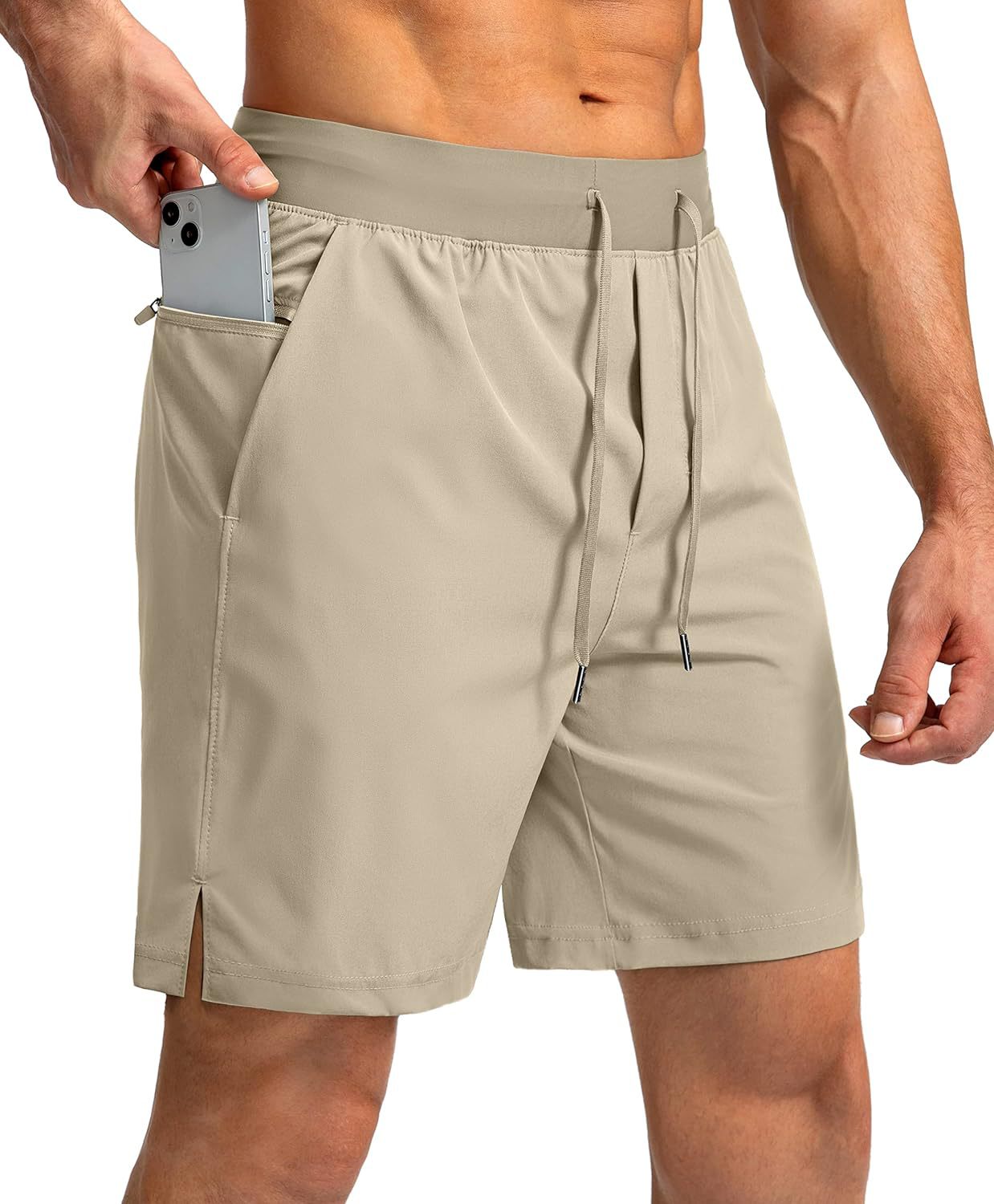 Men's summer quick-drying breathable five-point pants cross-border European and American new loose casual outdoor running training fitness pants