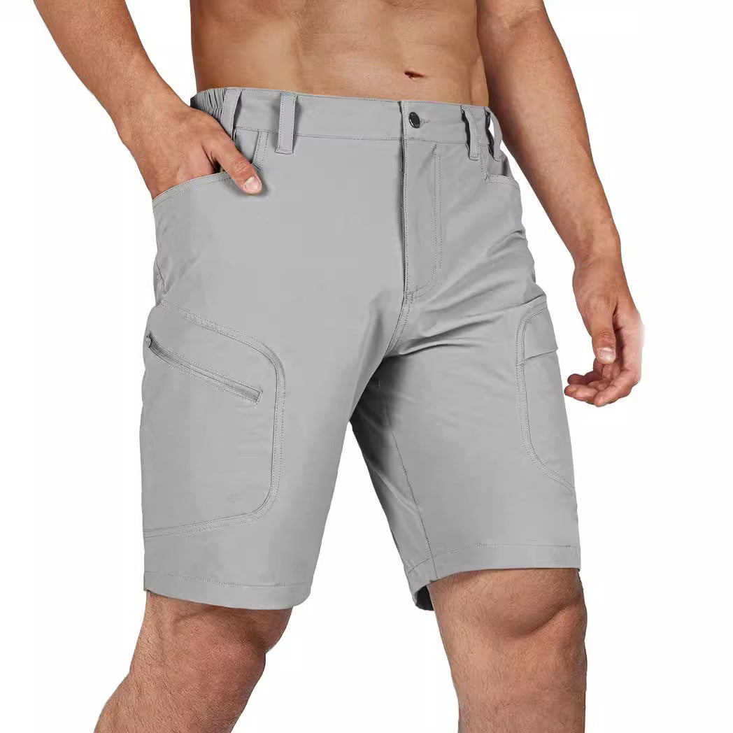 Men's multi-pocket shorts cross-border Amazon 2024 hot-selling new light and breathable casual tooling pocket pants