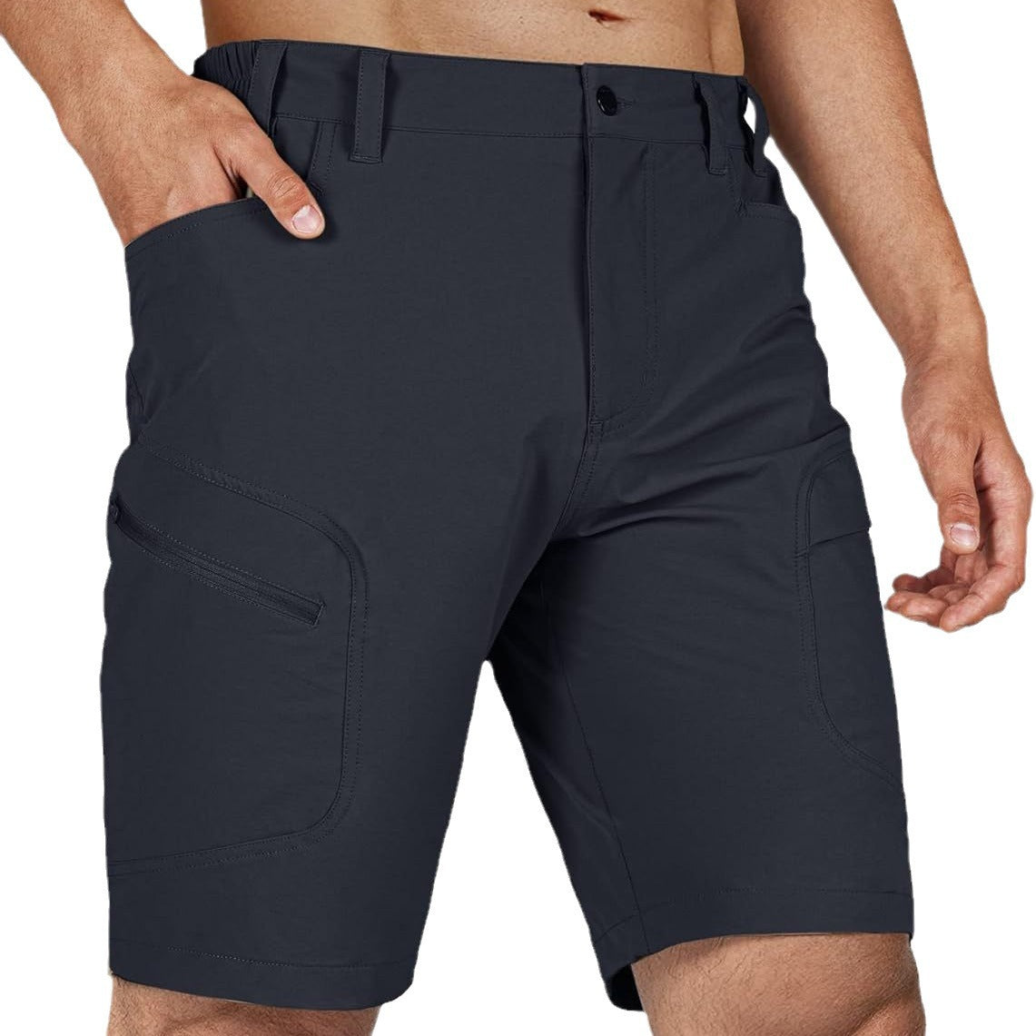 Men's multi-pocket shorts cross-border Amazon 2024 hot-selling new light and breathable casual tooling pocket pants