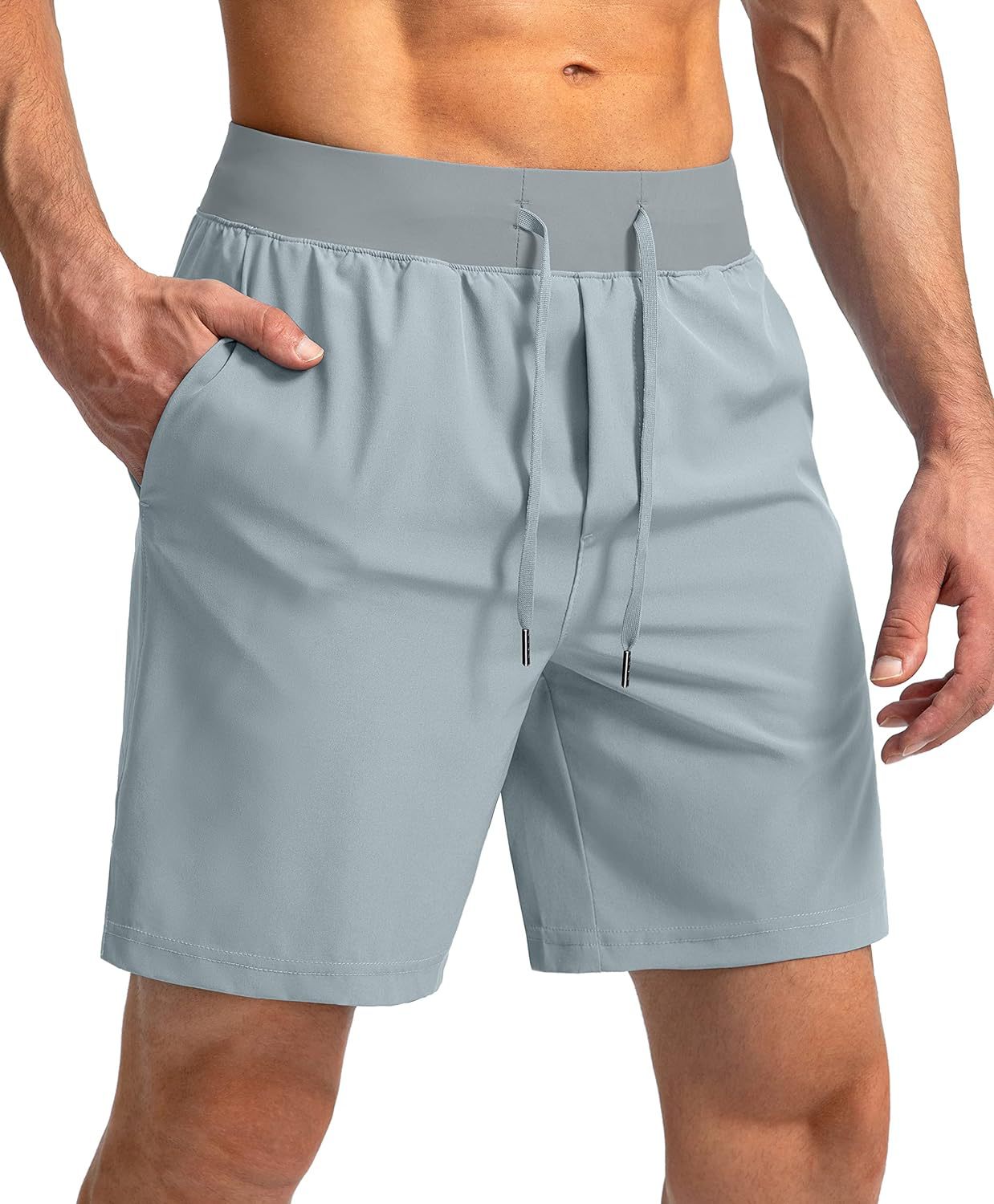 Men's summer quick-drying breathable five-point pants cross-border European and American new loose casual outdoor running training fitness pants