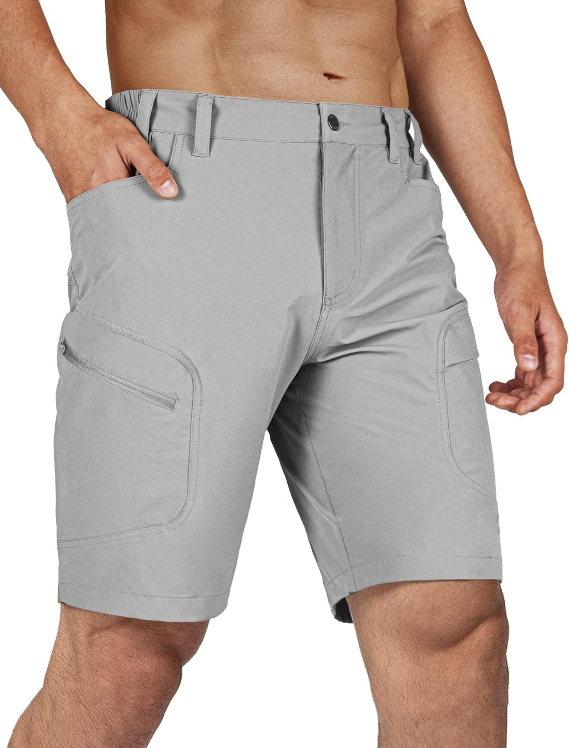 Men's multi-pocket shorts cross-border Amazon 2024 hot-selling new light and breathable casual tooling pocket pants