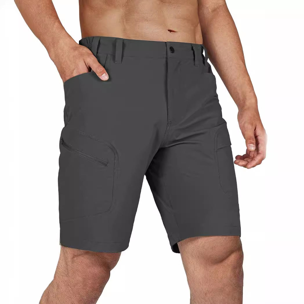 Men's multi-pocket shorts cross-border Amazon 2024 hot-selling new light and breathable casual tooling pocket pants