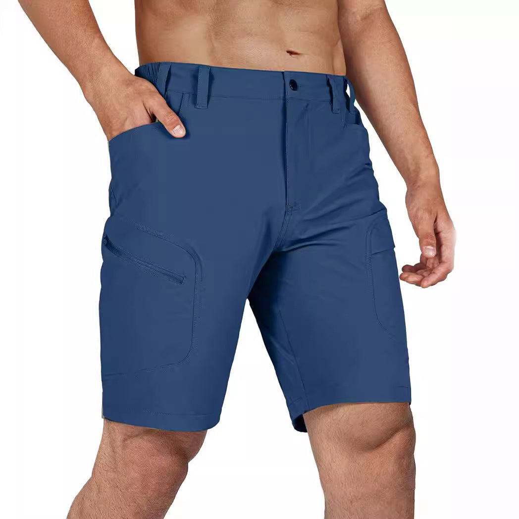 Men's multi-pocket shorts cross-border Amazon 2024 hot-selling new light and breathable casual tooling pocket pants