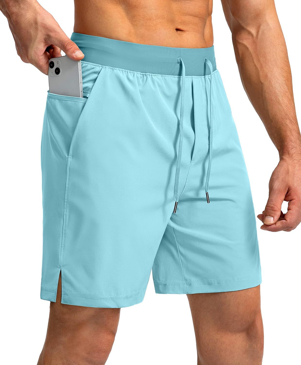 Men's summer quick-drying breathable five-point pants cross-border European and American new loose casual outdoor running training fitness pants
