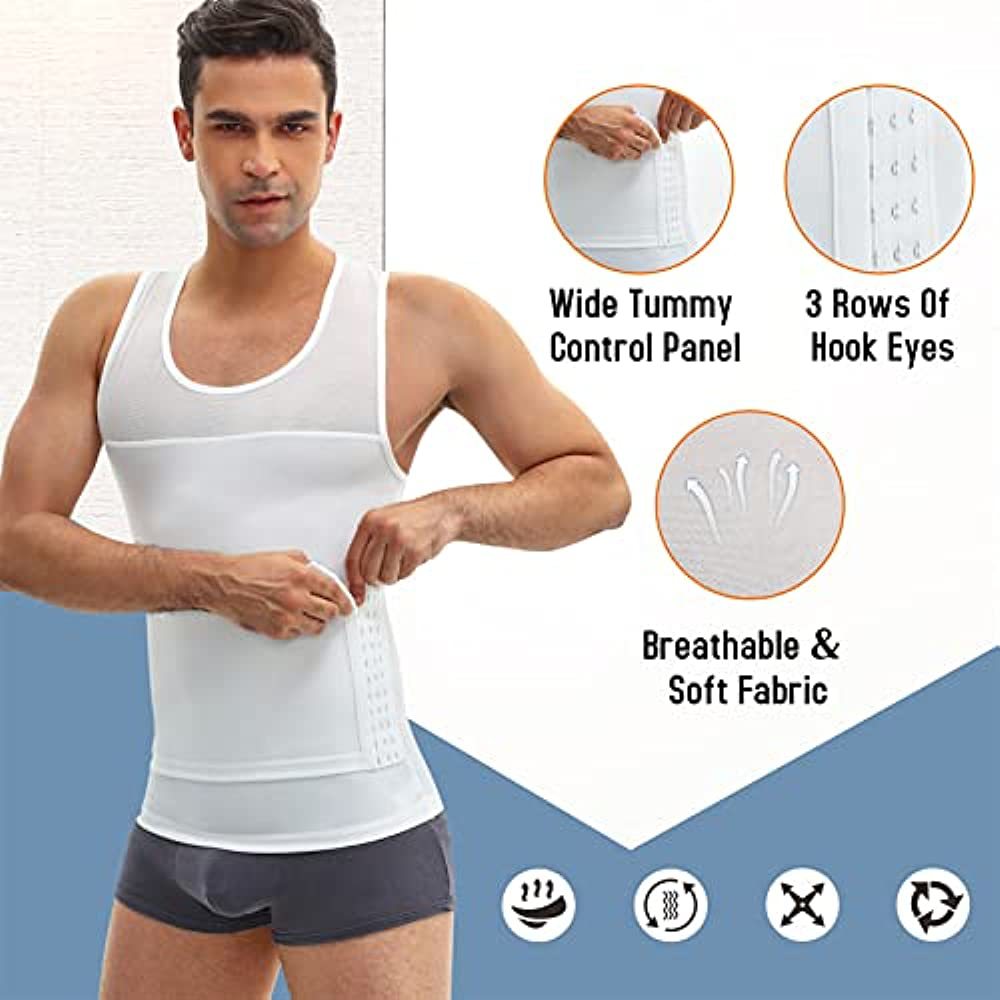New men's breasted adjustment belly shapewear waist corset chest belly belt styling vest invisible and breathable