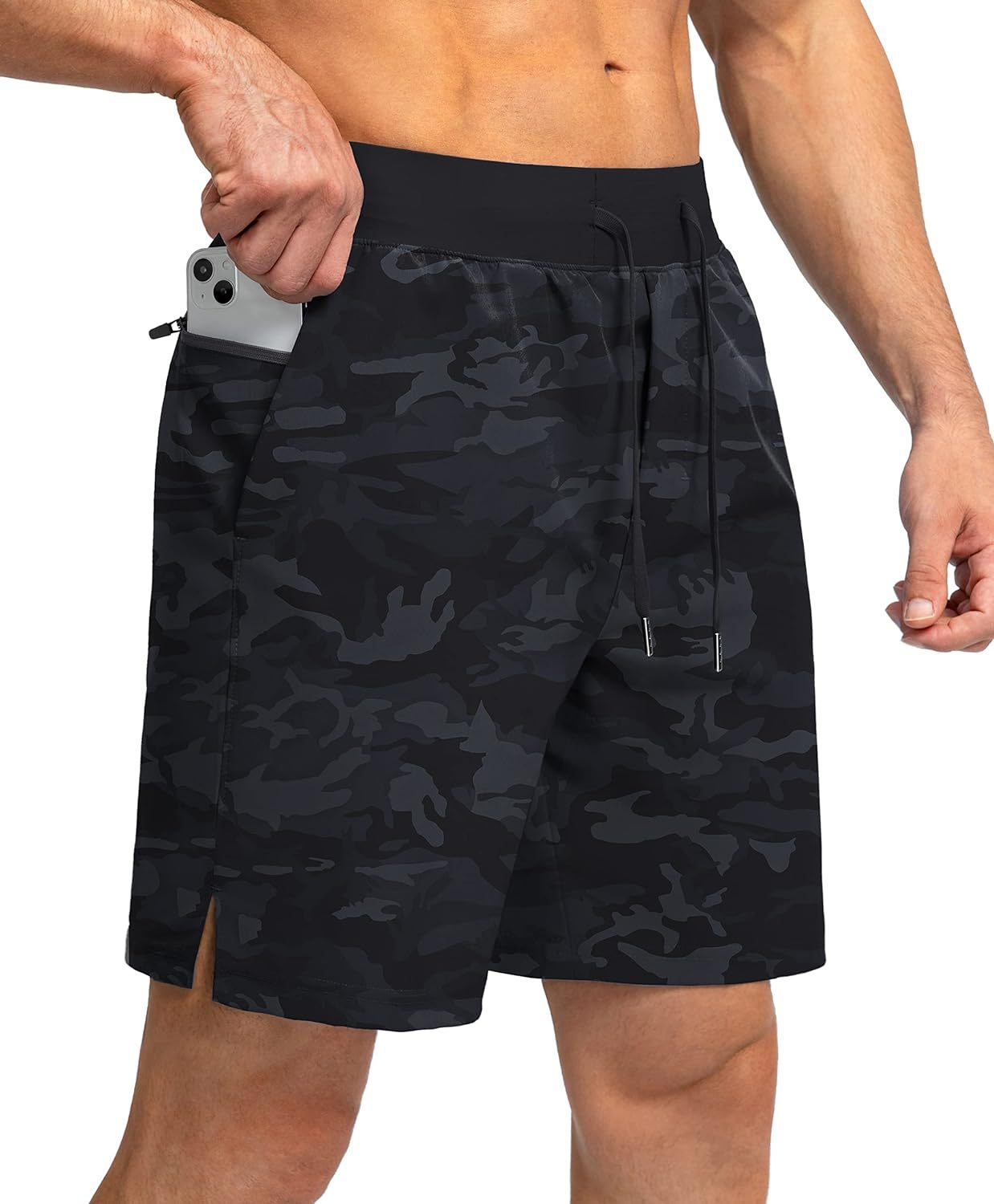 Men's summer quick-drying breathable five-point pants cross-border European and American new loose casual outdoor running training fitness pants