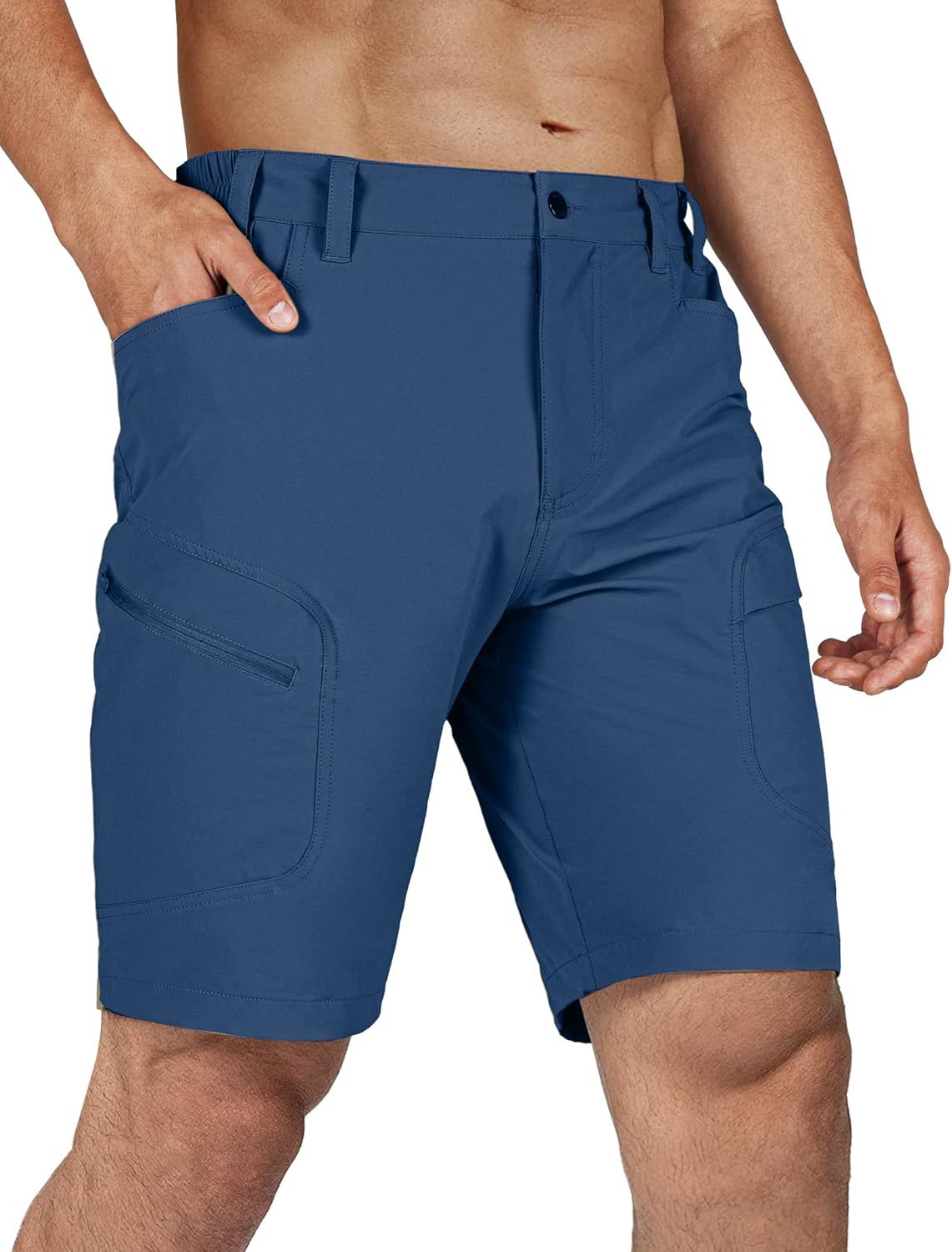 Men's multi-pocket shorts cross-border Amazon 2024 hot-selling new light and breathable casual tooling pocket pants