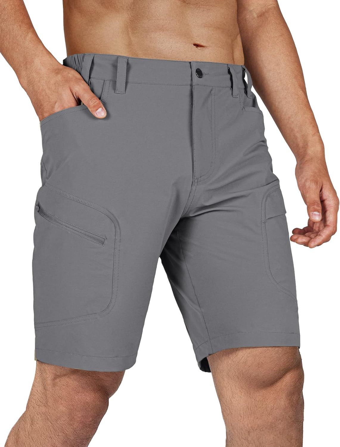 Men's multi-pocket shorts cross-border Amazon 2024 hot-selling new light and breathable casual tooling pocket pants