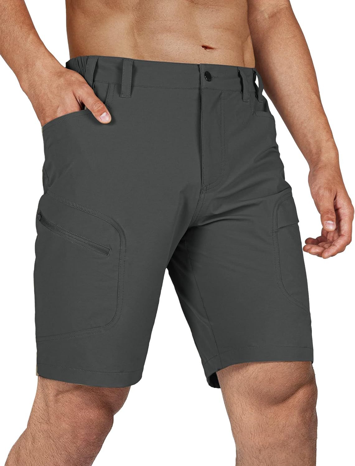 Men's multi-pocket shorts cross-border Amazon 2024 hot-selling new light and breathable casual tooling pocket pants